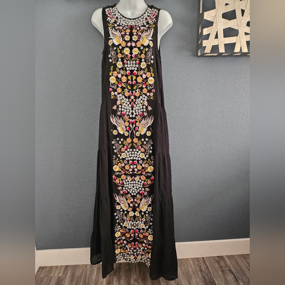 Samant Chauhan Maxi Embroidered Dress size 0